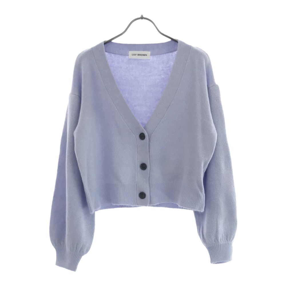 

неиспользованный кардиган крупной вязки с длинным рукавом Lily Brown F Фиолетовый LFKB225236 Женский Б/У