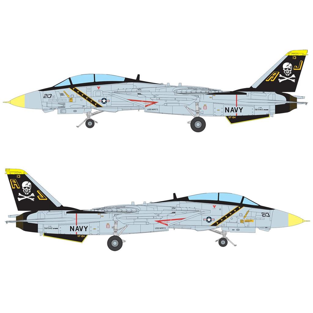 Doyusha 1/72 scale US Navy F-14A Tomcat VF-84 Jolly Rogers plastic model kit (72-TOM-1)
