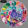 50 Cute Monster Graffiti Stickers for Kids – Waterproof DIY Skateboard & Luggage Decals