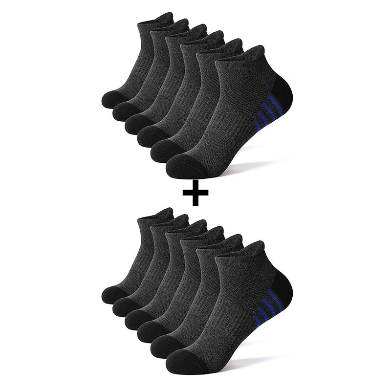 6/12 Perechi Șosete pentru Bărbați și Femei Bumbac Dungi Șosetă Glezna Sport Bărbați Vară Plasă Respirabilă Ciclism Casual Șosetă Scurtă