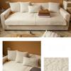 Plush Sofa Covers for Living Room Autumn Winter Imitation Lamb Wool Cushion Couch Covers for Sofas Luxury Soft Slipcover