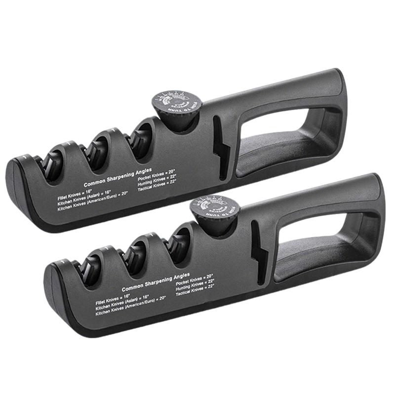 Professional 4-in-1 Knife Sharpening Adjust Angle Kitchen Knife Sharpener Helps Repair Restore Polish Blades Scissor Sharpener