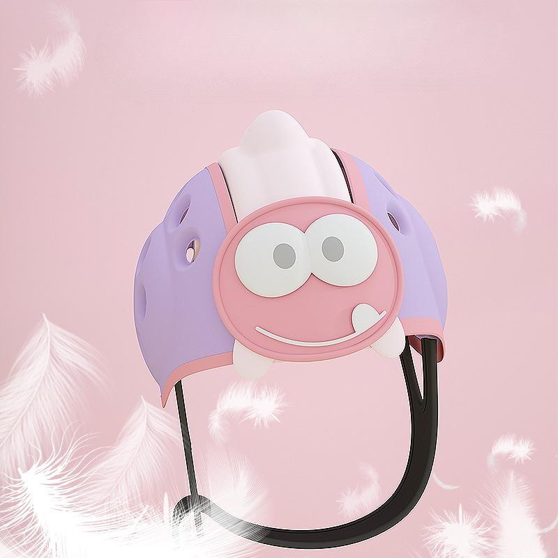 1-3T Cappellino Protettore per la Testa del Bambino Caschetto di Sicurezza Carino Orsetto Cartone Animato Coniglietto Bambino Prevenire Infortuni Casco per Gattonare Camminare Imparare Copricapo
