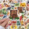 10/30/50pcs Cute Cartoon Magic Forest Animal Stickers Kawaii Bear Cat Flower Decals Stationery Laptop Phone Graffiti Sticker Toy
