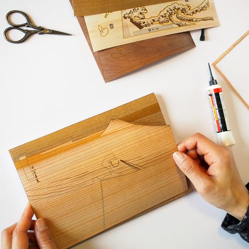 KINOWA "Koshu Ishibanzawa" Woodblock Printing Kit, Original Handmade Ukiyo-e Kit, Hokusai's Thirty-six Views of Mount Fuji, Made in Japan