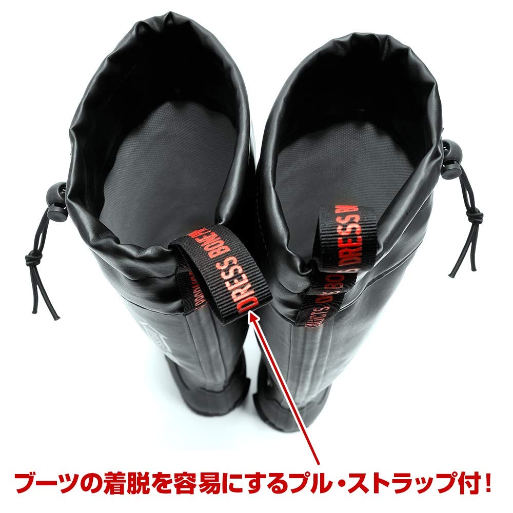 Dress Airborne Rain Boots Fishing Wading Marine Fully for Mountain Streams and Rocky Shores [25cm] Black, Boots, Boots, Boots, Waterproof,