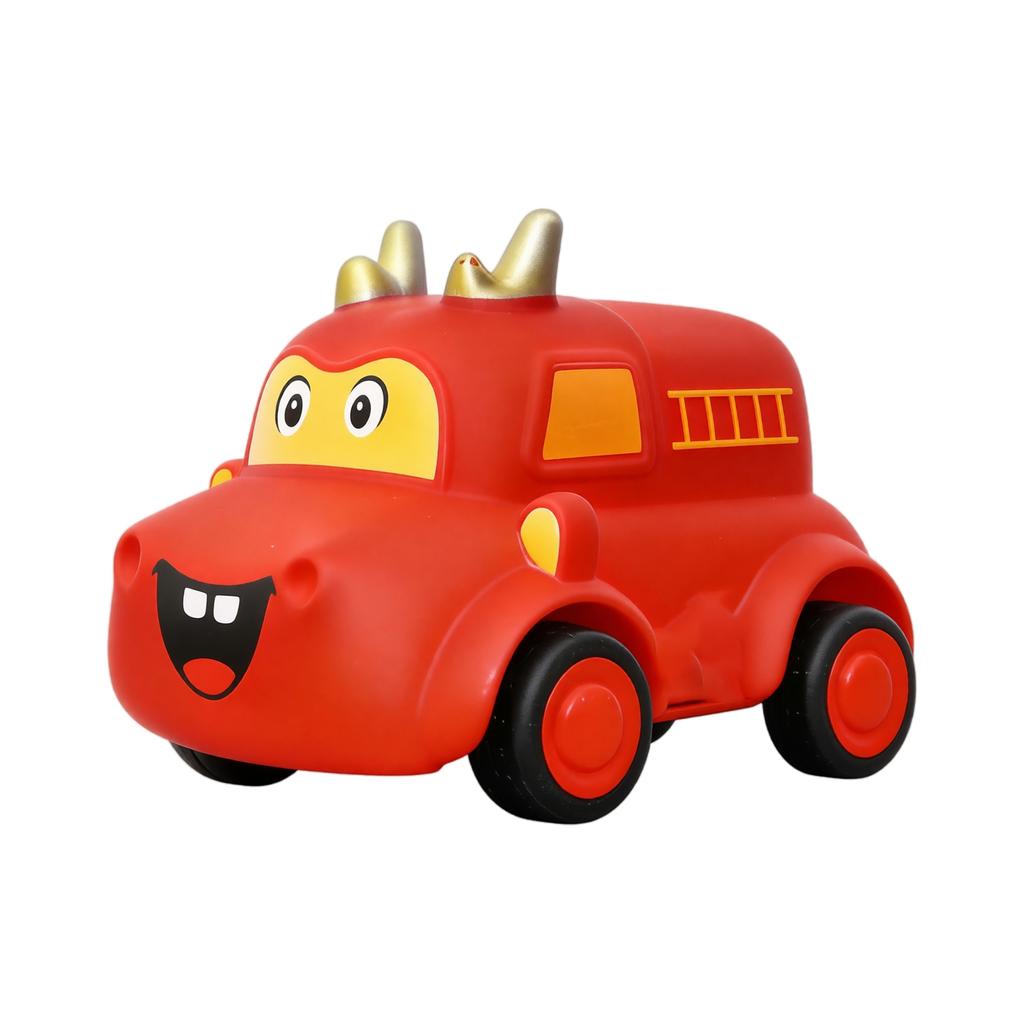 Educational Pull Back Toy Car with Soft Body and for Kids
