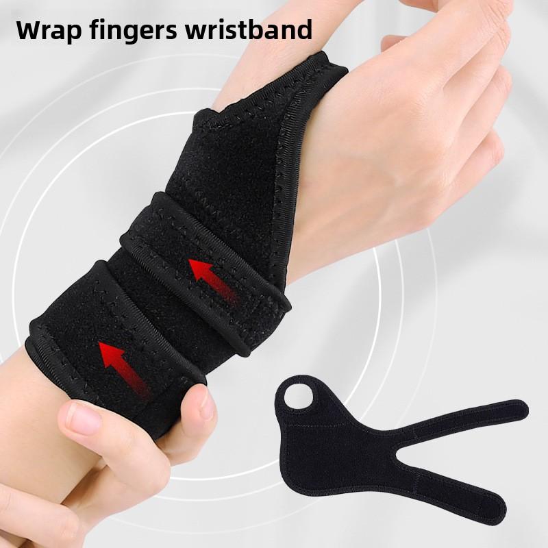 Wrap-around Sports Winding Straps Double Pressurized Fixed Wrist Guards Men's and Women's Fitness Sheaths Sweat-absorbing and Breathable Wrist Guards