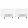 VidaXL Coffee Tables 2 Pcs Glossy White 50x46x50cm Engineered Wood 830897