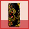 Khokhloma Russian Pattern Flower Case For Samsung Galaxy M52 M32 M53 M16 M11 M21 M31 M35 M12 M13 M14 M15 M36 M56 M55 M34 M54