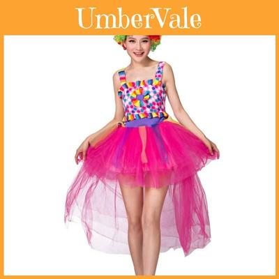 Clown Cosplay Costume For Adults With Polyester Fabric Perfect For Themed Parties And Performances