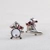 1Pair Men Fashion Drum Shape Cufflinks Cuff Button Party Formal Suit Accessories