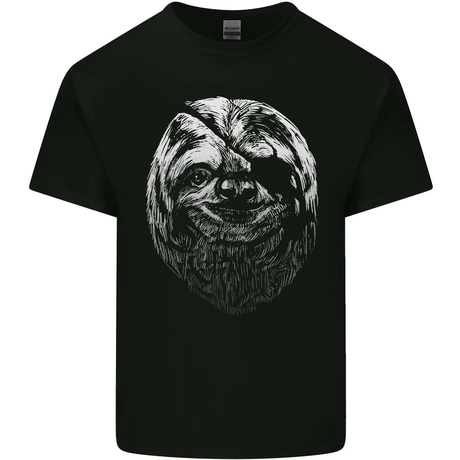 A Sloth With an Eye Patch Kids T-Shirt Childrens XL