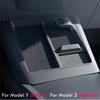ABS Wireless Charging Hub Mount For Tesla Model Y Juniper & Model 3 Highland 2025 2026 Center Console Organizer Holder