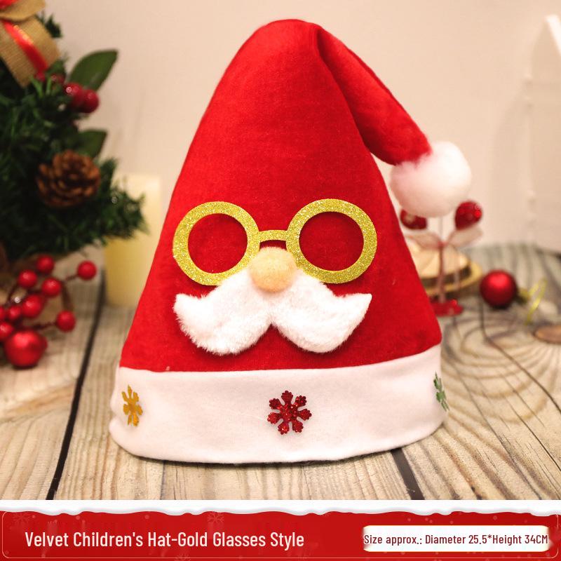 Santa Claus Hat for Kids & Adults - Festive Costume Headwear & Creative Christmas Gift