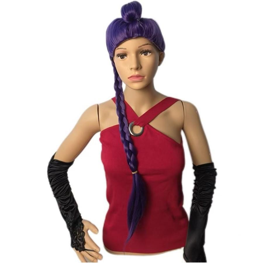 K-pop Demon Slayer Group Zoe Kararumi Cosplay Wig Tiger Mouth Ponytail Realistic Scalp Cosplay