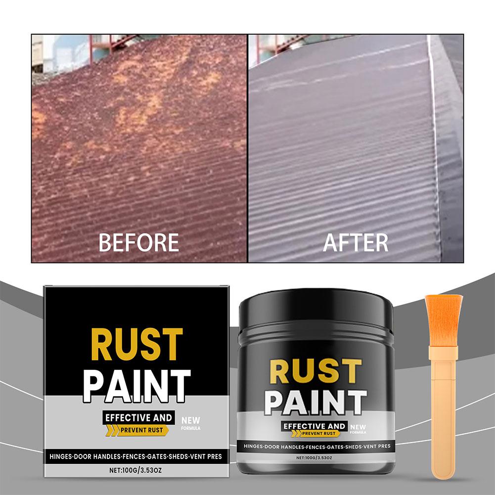 Rust Converter Paint Gray Anti-rust Paint Effective Rust Remover & Converter For Metal Surfaces Car Steel Tile Renovation