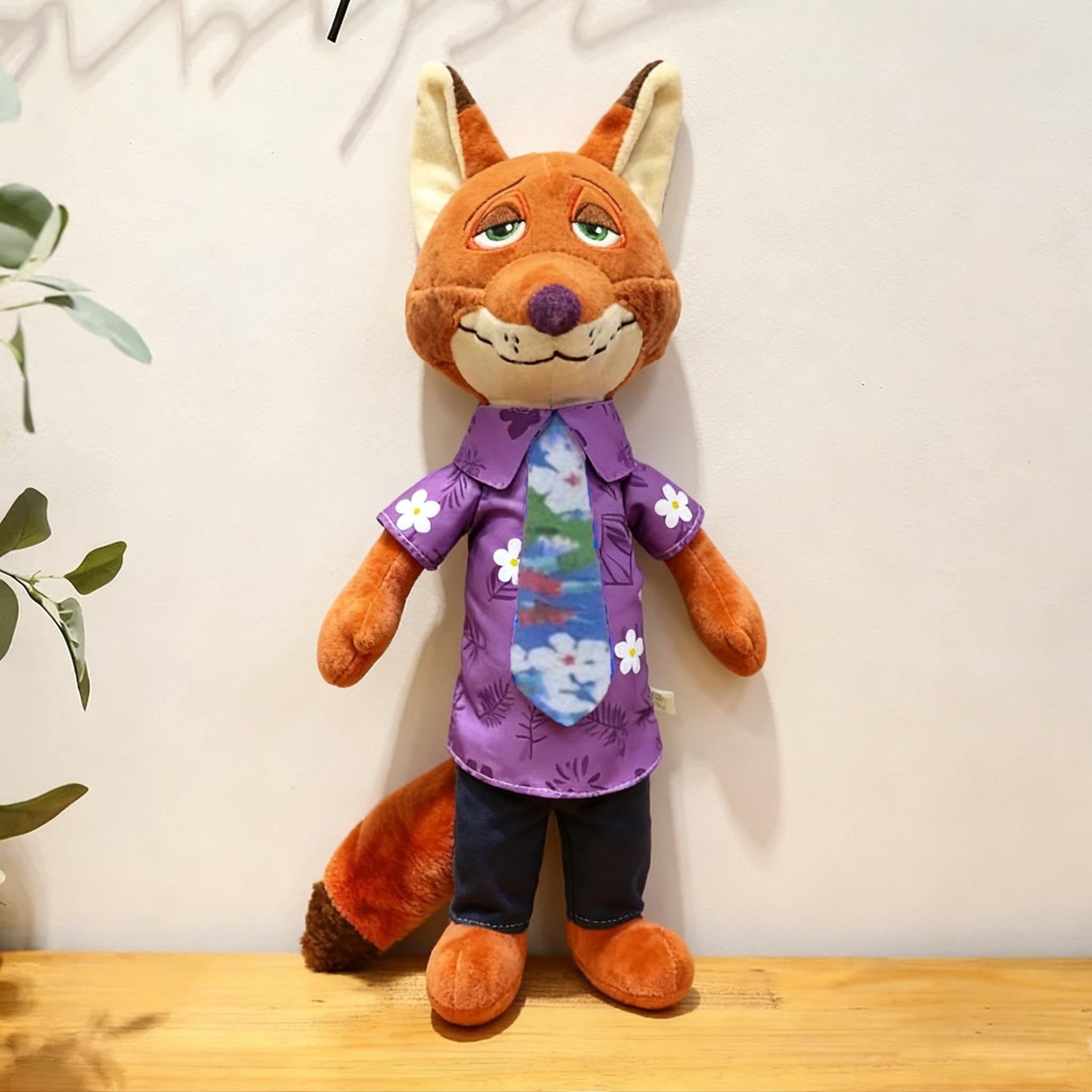 

38cm Zootopia Character Rabbit Judy Hopps Fox Nick Wilde Cartoon Soft Cute Plush Toy Doll Birthday Gift Christmas 2 Cuddly Stuffed Fluffy Huggable