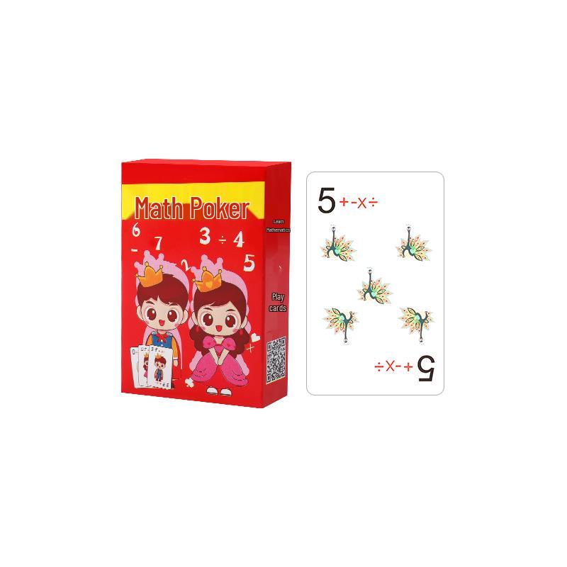 Math Poker: Addition, Subtraction, Multiplication & Division Training Cards – Interactive Parent-Child Game for Mental Arithmetic