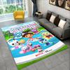 Tappeto Tappetino per Bambini con Personaggi Cartoni Animati Gabby's Dollhouse per Sala Giochi Camera da Letto Soggiorno Divano Arredamento Casa, Tappeto per Area Bambini Tappetino Antiscivolo Regalo