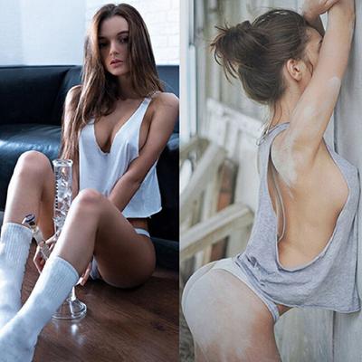 Dámske Sexy Letné Módne V-výstrih Bez Rukávov Voľné Ležérne Tričko Vesta Tielko