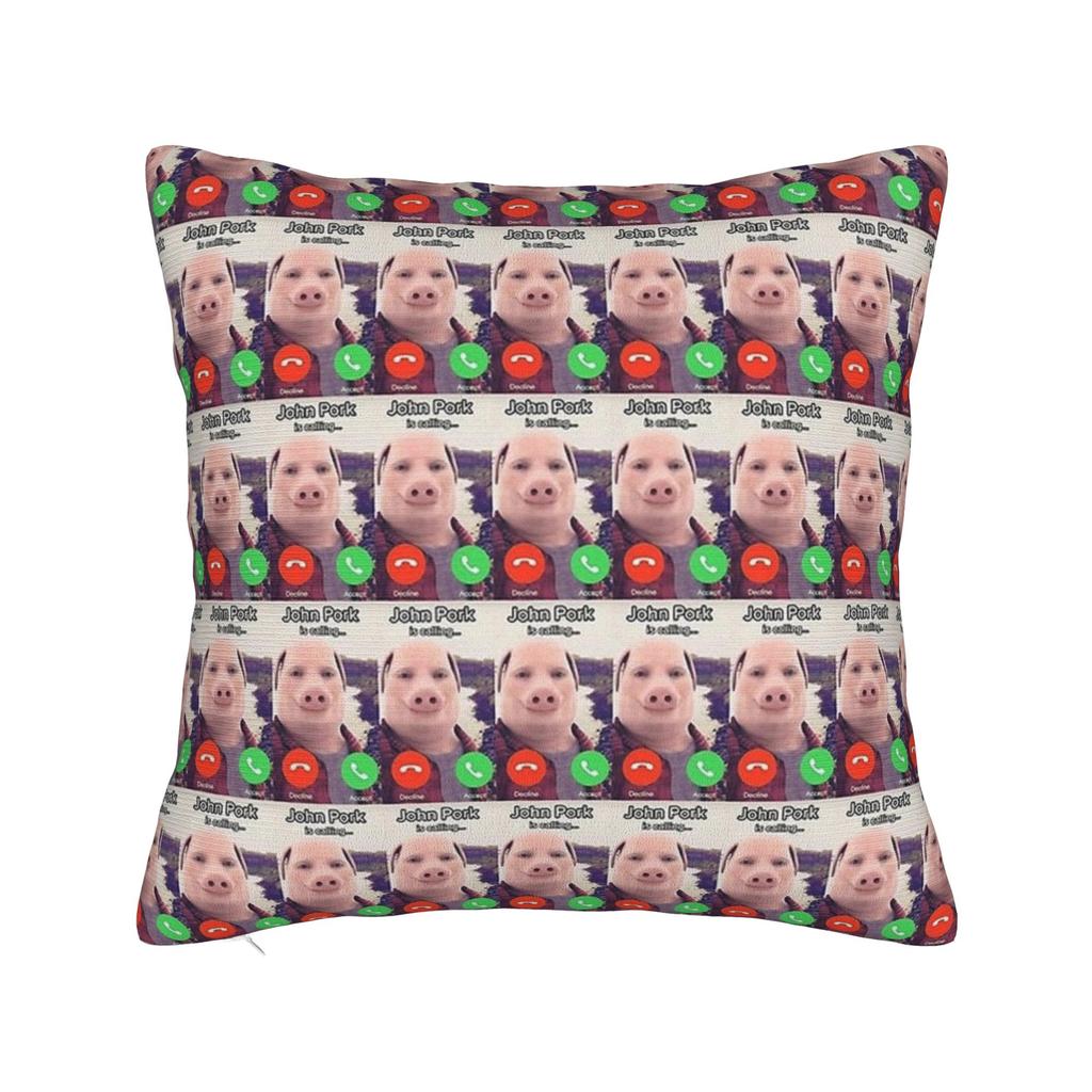 Federa Cuscino John Pork Sta Chiamando Design Federa Cuscino Federa Cuscino Divertente Per Divano Camera da Letto Decorazione Casa
