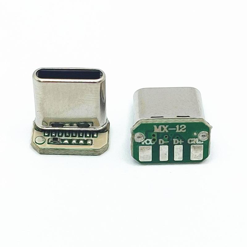 

1Pc Тип C Вертикальна патч-плата 4 зварювальних дротів Band Band Pcb Usb Плата Чоловічий головний роз єм 1pc