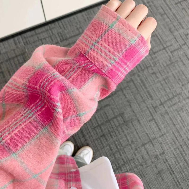 Plaid Long-sleeved Shirt Women's New Spring and Autumn Loose and Versatile Sun Protection Shirt