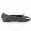 Great CHANEL Ballet shoes COCO Mark logo design leather pumps Gray 35.5 G02819 Used