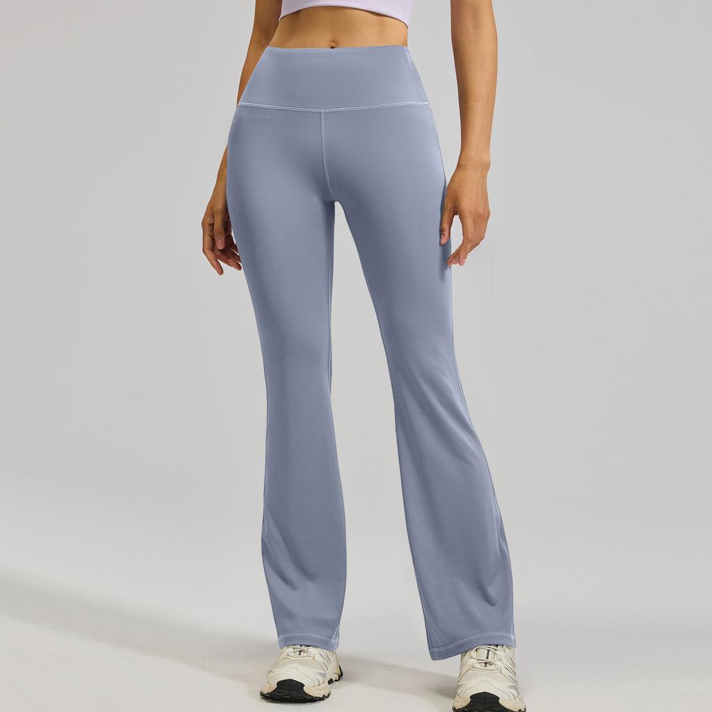 Womens Pants Casual Pants With Pockets Pull Flare Slacks High Waist Stretchy Trousers