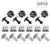 20 Stück/Satz Unter Motor Getriebeabdeckung Schraube Professionell Abnehmbar Abnehmbar Ersetzen Befestigung Metallmutter Zubehör