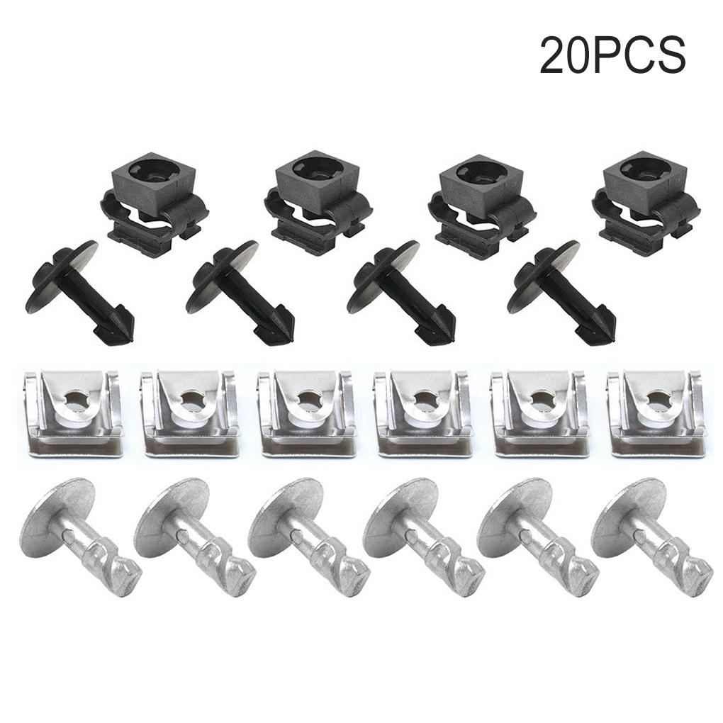 20 Stück/Satz Unter Motor Getriebeabdeckung Schraube Professionell Abnehmbar Abnehmbar Ersetzen Befestigung Metallmutter Zubehör