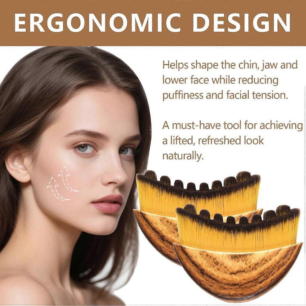 New Lymphatic Contour Face Brush,Lymphatic Brush for Face,Lymphatic Drainage Massager for Face,Chin & Jawline Sculpting,Ergonomically Designed to Fit