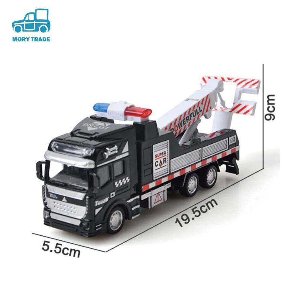 Morytrade Truck and Trailer Set of 2, Toy Car Crane (Rocket Missile)