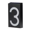 Solar Powered 0-9 LED Light House Address Number Street Road Doorplate Wall Lamp