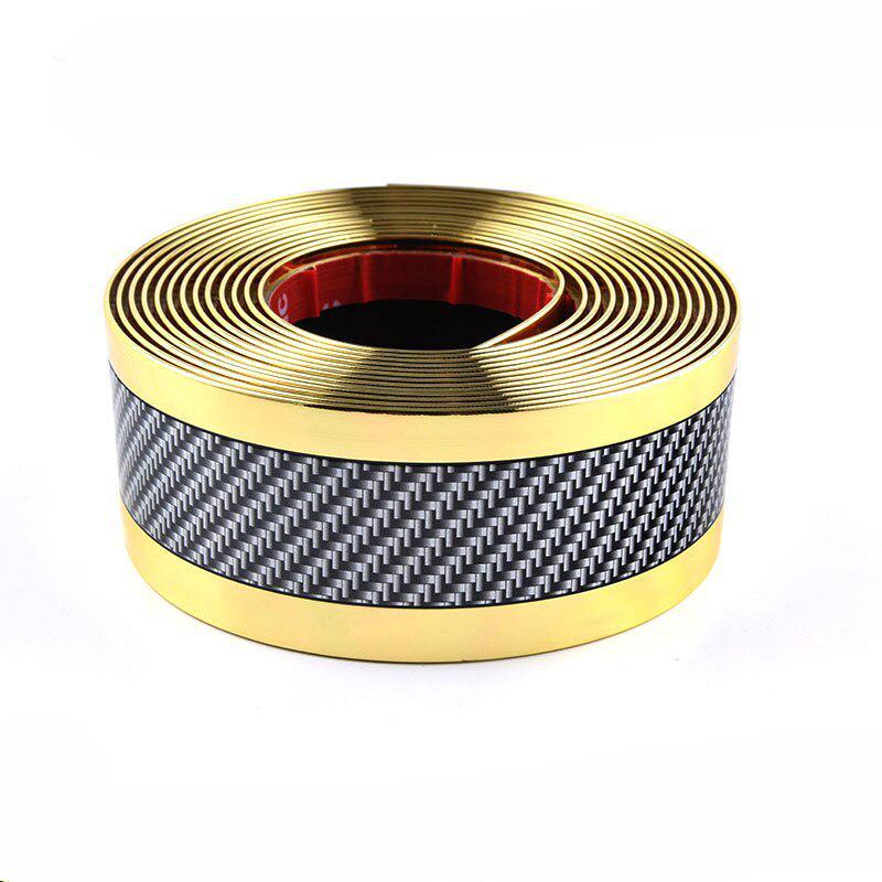 1M Carbon Fiber Rubber Styling Car Stickers Door Sill Protector Goods Accessories Carbon Door Sill for Car Accessories