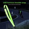 USB Rechargeable Reflective Running Gear Adjustable LED Reflective Belt Reflective Walking Gear Reflective Belt Sash