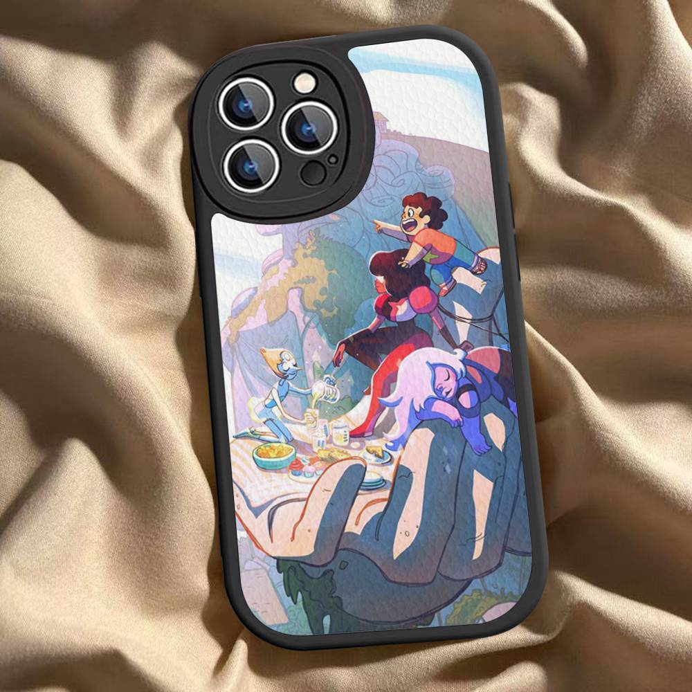 Classic Animation S-Steven U-Universe Phone Case Hard Leather For IPhone 16 15 14 13 12 Mini 11 14 Pro Max Xs X Xr 7 8