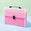 Durable A4 Portable Accordion Bag Large Capacity Transparent Test Paper Storage Bag Thickened Organ Bag 13 Layer Folder Student