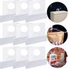 300 Pezzi Adesivi di Alta Qualità Resistenti allo Strappo per Raccoglitori Ganci Multiuso in PVC per Raccoglitori Anelli Autoadesivi con Foro Rotondo Adesivi per Raccoglitori