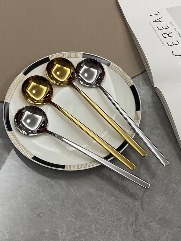 Premium 304 Stainless Steel Round Spoon