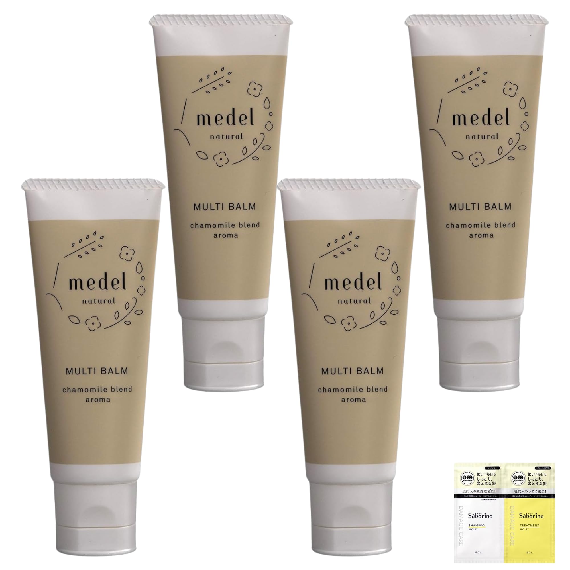 

Medel Natural Multi Balm Chamomile Blend Ароматный бальзам для губ, 30 г, набор из 4 шт. [Оптовая закупка] [Включен пробный период]