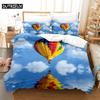 Duvet Cover Set King Size 200x200 Quilt Covers Queen Full 3D Bedding Sets Pillowcase Linens Single Double Bed 220x240 Blue Sky
