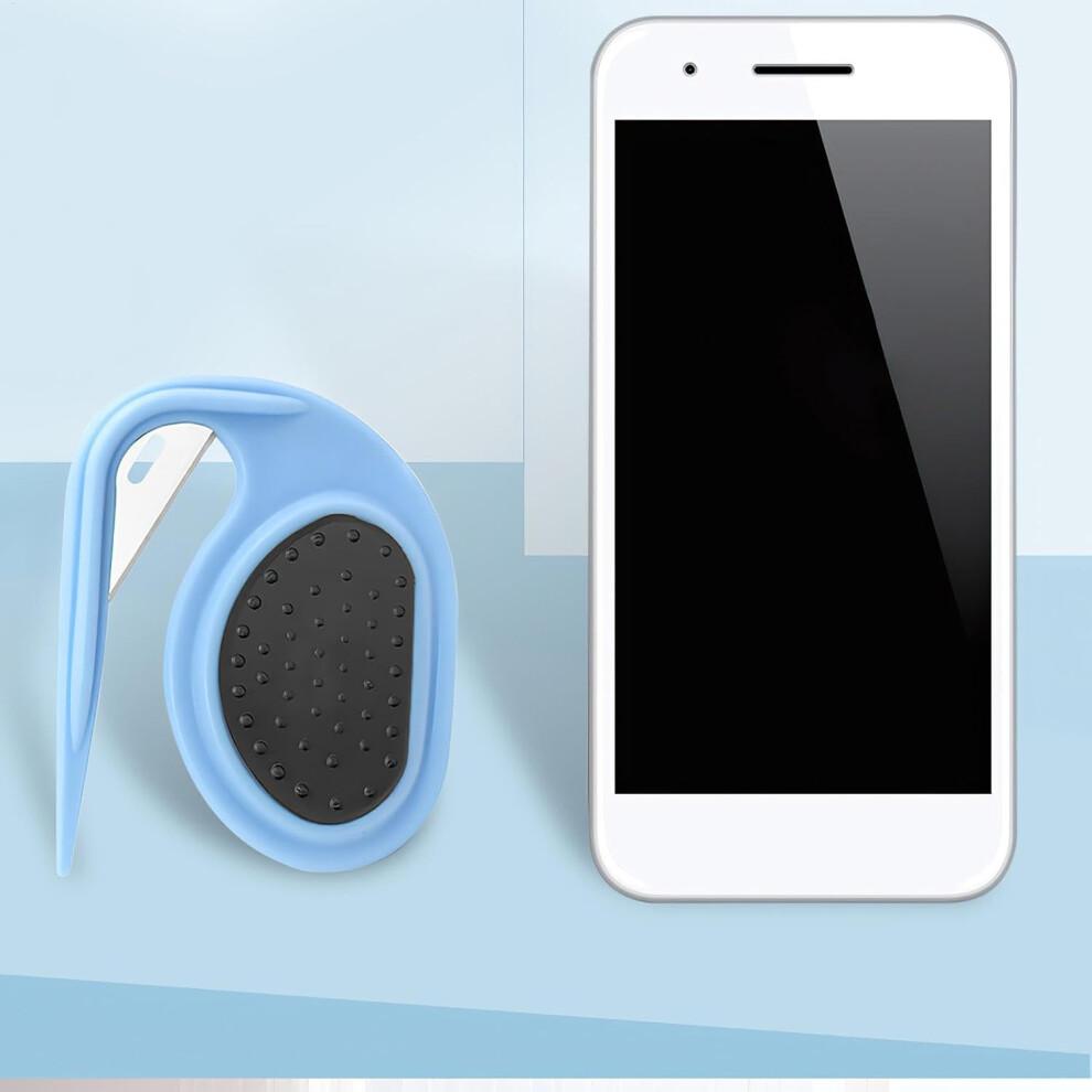 Cat Detangling Tool Stainless Steel Hair Remover For Cats, Non-Slip Ergonomic Grooming Comb, Blue