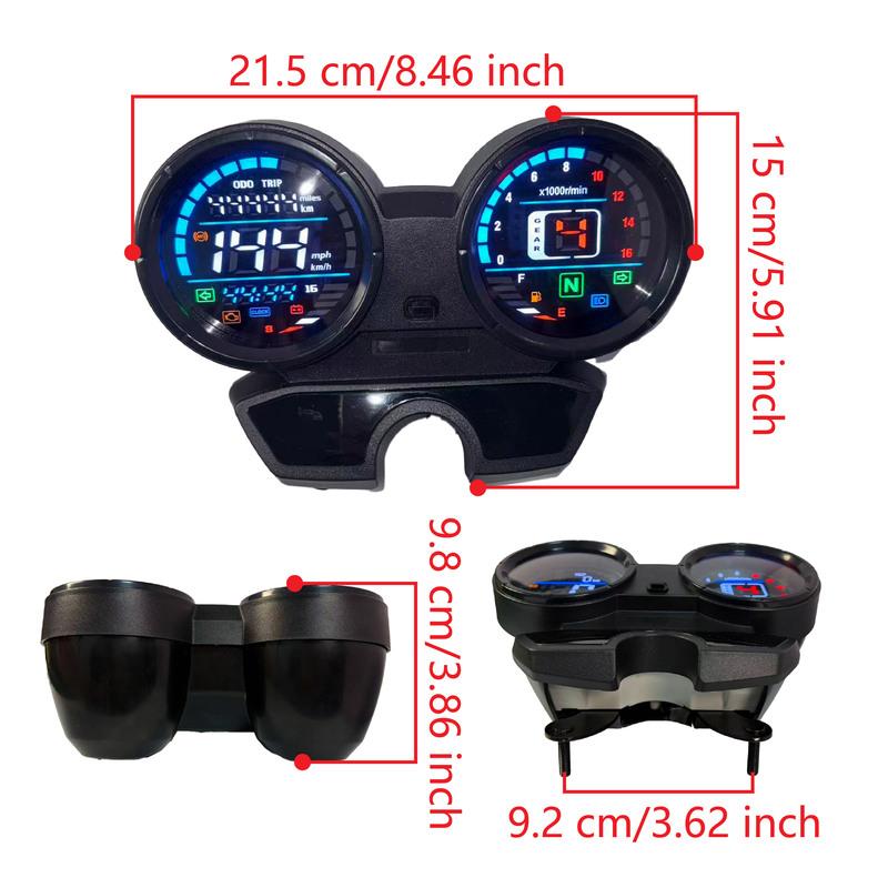 New Motorcycle Speedometer Moto Digital Display Panel Dashboard Tachometer With USB Charger for Bajaj Boxer BM 150 CT 150 BM150