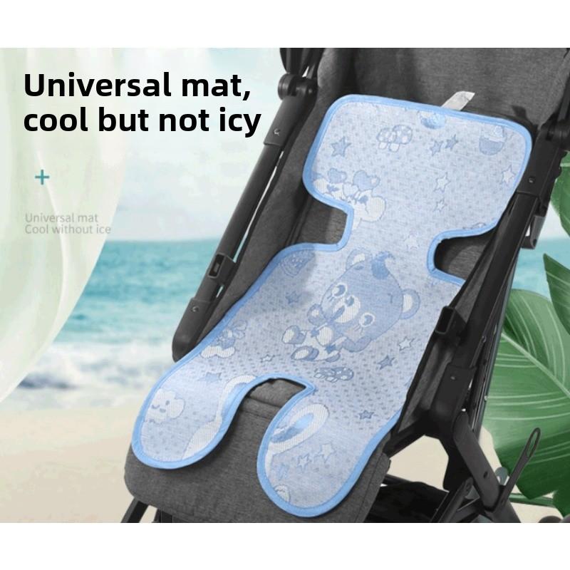 1 Stück Babykinderwagen Kühlmatte Eis Seide Liegepolster Kissen Baby Hochstuhl Kühlmatte Sommer Sicherheitssitz Schlafmatte