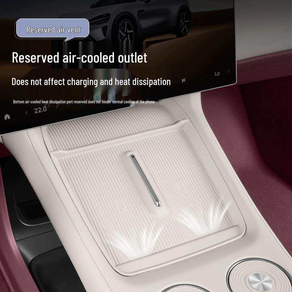 Xiaomi YU7 Wireless Charging Silicone Anti-Slip Console Storage & Cup Holder Mat