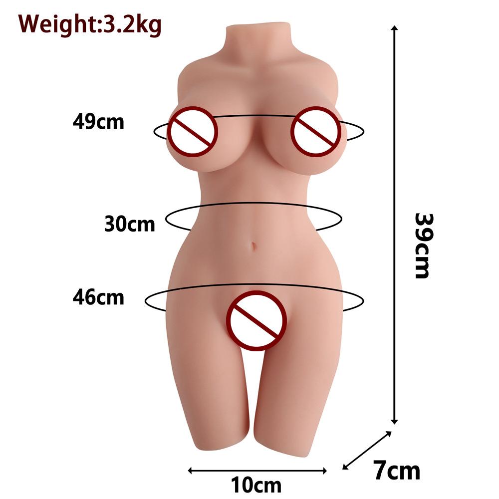 Artificial Vagina for Masturbation Sex Doll Big Boobs & Soft Ass, Sex Dolls for Men Realistic Textured Vaginal Dual Tunnel