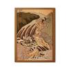 KINOWA Waterfall In Woodcut Handmade Tour of Waterfalls In Various Made In Japan "Yoshitsune's Horse-Washing Yoshino, Washu" Kit, Ukiyo-e, Hokusai, "A