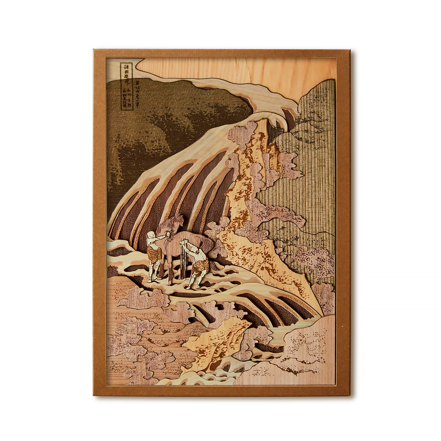 

KINOWA Водопад в гравюре на дереве Ручной работы Тур по водопадам в различных Сделано в Японии «Мытье коня Ёсицунэ Ёсино, Васю» Набор, Укиё-э, Хокусай, «А